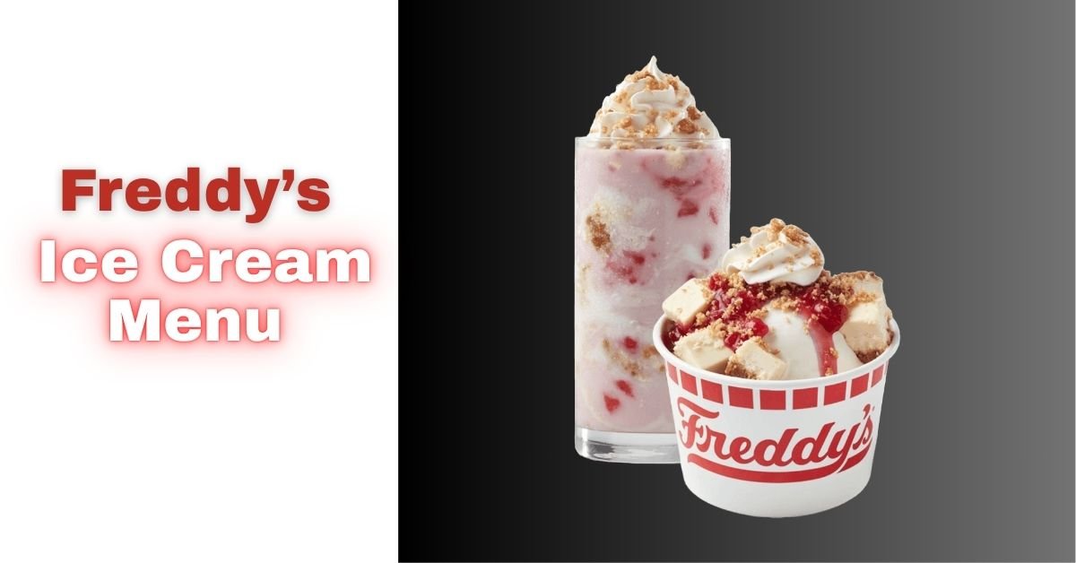 Freddys Ice Cream Menu