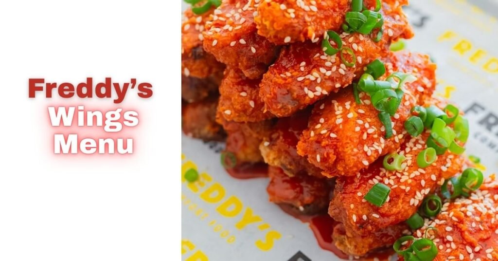 Freddys Wings Menu