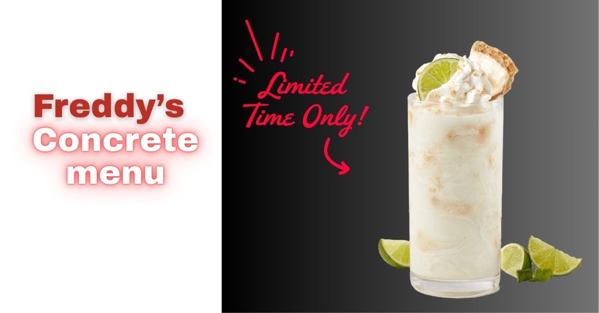 Freddys Concrete Menu